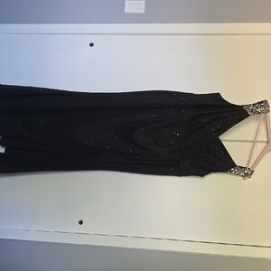 Ever Pretty Black and Glitter Cocktail Gown